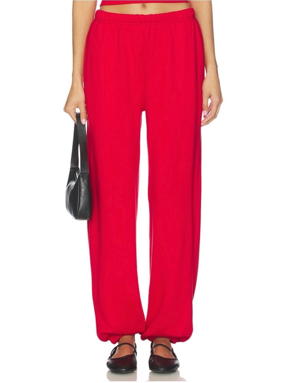 NWT Eterne Boyfriend Pocket Jogger Sweatpants Rouge Red Medium